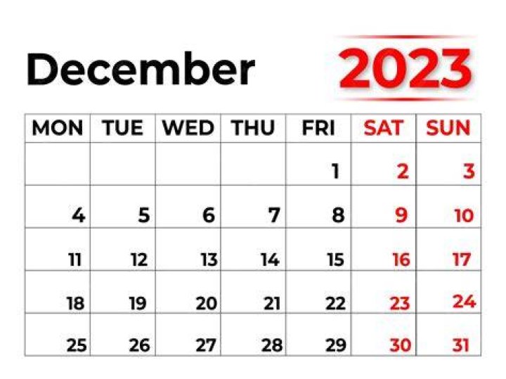 December/December month 2023