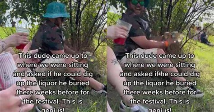 “Genius” Man Buries Liquor Weeks Before Music Festival