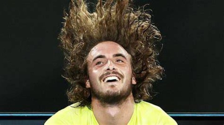 Stefanos Tsitsipas hair care